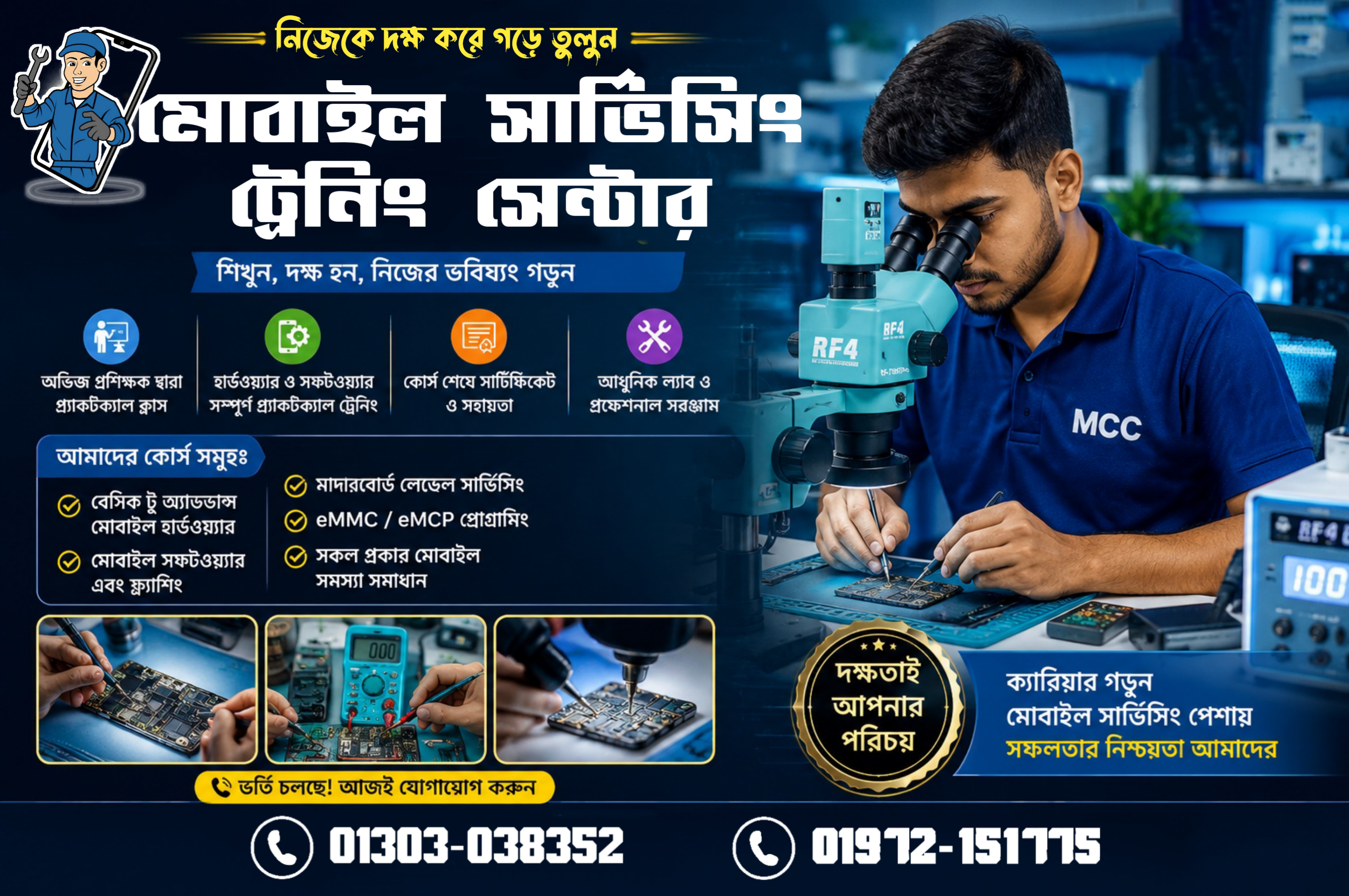 মোবাইল সার্ভিসিং ট্রেনিং কোর্স